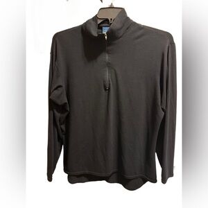 Patagonia Black Vintage Capilene Stretch Quarter Zip Pullover Size XL